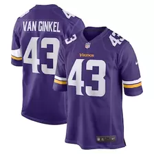 Oferta de Camiseta de juego del equipo Nike Andrew Van Ginkel morada de los Minnesota Vikings para hombre por $129.99 en Tienda NFL