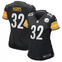 Oferta de Camiseta de jugador retirado Nike Franco Harris negra de los Pittsburgh Steelers para mujer por $129.99 en Tienda NFL