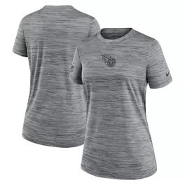 Oferta de Camiseta Nike gris jaspeado de los Tennessee Titans Offensive Line Velocity Performance para mujer por $41.99 en Tienda NFL