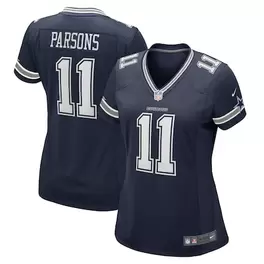 Oferta de Camiseta Nike Micah Parsons azul marino del juego de los Dallas Cowboys para mujer por $129.99 en Tienda NFL