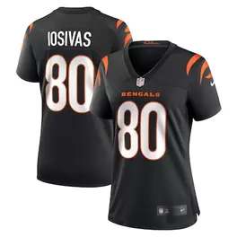 Oferta de Camiseta Nike Andrei Iosivas negra Cincinnati Bengals Team Game para mujer por $129.99 en Tienda NFL