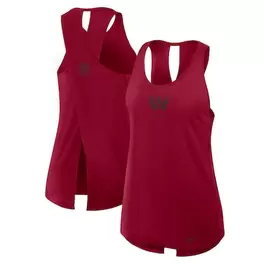 Oferta de Camiseta sin mangas Nike Washington Commanders Glory Crisscross Performance Burgundy para mujer por $44.99 en Tienda NFL