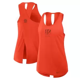 Oferta de Camiseta sin mangas Nike naranja Cincinnati Bengals Glory Crisscross Performance para mujer por $44.99 en Tienda NFL