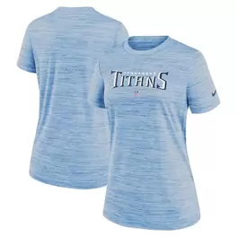 Oferta de Camiseta Nike azul claro Tennessee Titans Sideline Velocity Performance para mujer por $39.99 en Tienda NFL