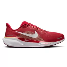Oferta de Zapatillas de running unisex Nike Zoom Pegasus 41 San Francisco 49ers rojas por $149.99 en Tienda NFL