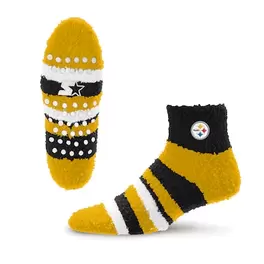 Oferta de Calcetines unisex de rayas acogedoras de los Pittsburgh Steelers por $17.99 en Tienda NFL