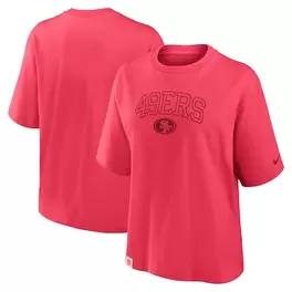 Oferta de Camiseta Nike Scarlet San Francisco 49ers Glory Arch para mujer por $44.99 en Tienda NFL