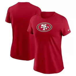 Oferta de Camiseta Nike Scarlet con logotipo principal de los San Francisco 49ers para mujer por $34.99 en Tienda NFL