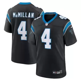 Oferta de Camiseta juvenil Nike Tetairoa McMillan negra de los Carolina Panthers para el Draft de la NFL 2025 por $99.99 en Tienda NFL