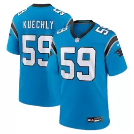 Oferta de Camiseta de juego de jugador retirado Nike Luke Kuechly azul de los Carolina Panthers para hombre por $129.99 en Tienda NFL