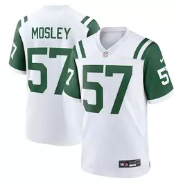 Oferta de Camiseta Nike C.J. Mosley blanca de los New York Jets Classic Alternative Game para hombre por $129.99 en Tienda NFL