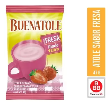 Oferta de Polvo Para Prepar Atole Sabor Fresa Buenatole por $5 en Tiendas 3B