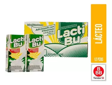 Oferta de Producto Lácteo Lacti Bu® Caja Con 12 Pzas por $192 en Tiendas 3B