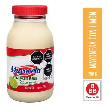 Oferta de Mayonesa Con Limones Mayorela 750 G por $49 en Tiendas 3B