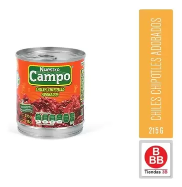 Oferta de Chile Chipotle Nuestro Campo 215 G por $16 en Tiendas 3B