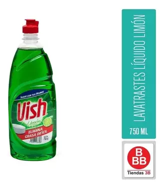 Oferta de Lavatrastes Liquido Limon Vish, 750 Ml por $23 en Tiendas 3B