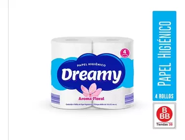 Oferta de Papel Higienico 4r 270h Dreamy por $19 en Tiendas 3B