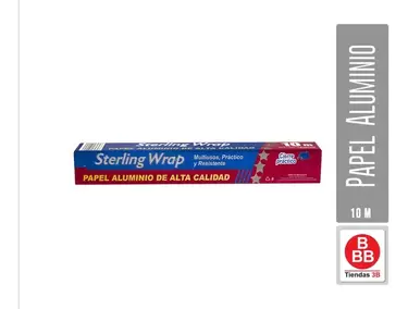 Oferta de Papel Aluminio Sterling Wrap. 10 Metros. por $30 en Tiendas 3B