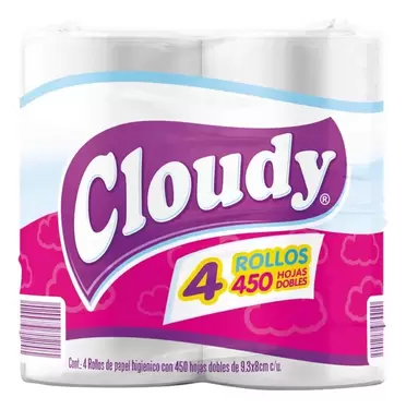 Oferta de Higiénico Cloudy, 4 Rollos por $24 en Tiendas 3B