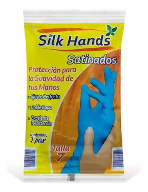 Oferta de Guantes Satinados Silk Hands No.7 por $35 en Tiendas 3B