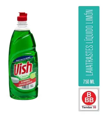 Oferta de Lavatrastes Liquido Limon Vish, 750 Ml por $23 en Tiendas 3B