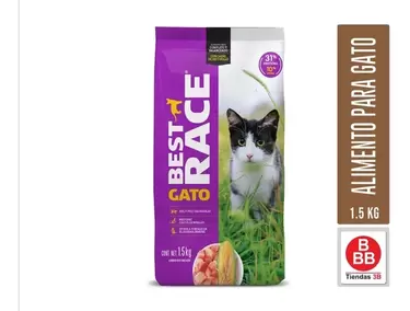 Oferta de Alimento Para Gato Adulto Best Race 1.5 Kg por $99 en Tiendas 3B