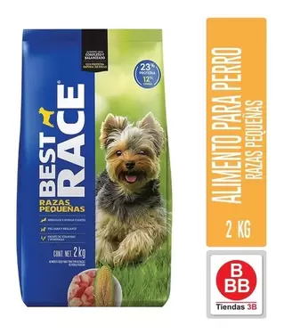 Oferta de Alimento Para Perro Razas Pequeñas Best Race, 2 Kg. por $99 en Tiendas 3B