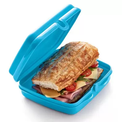 Oferta de Tupperware quadrilunch para sandwiches, snacks o comida 5cm x 14.8cm x 13.8cm por $109.9 en Tupperware