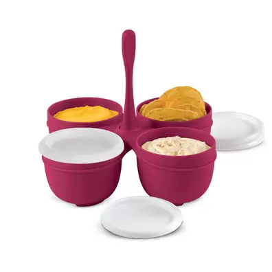 Oferta de Salsera Tupperware 4 divisiones con tapa 250 ml c/u por $204.9 en Tupperware