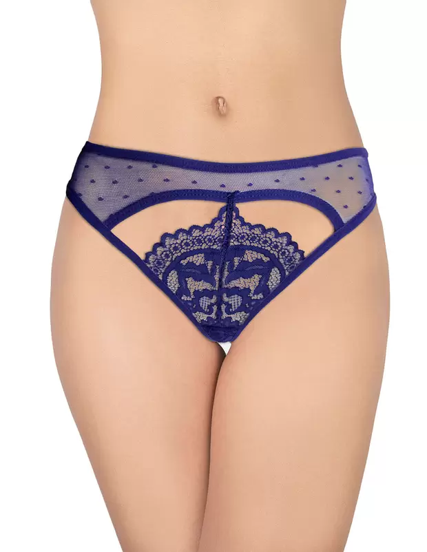 Oferta de Tanga con detalles de encaje Vicky Form 10676 por $159 en Vicky Form