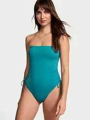 Oferta de Essential Strapless Ruched One-Piece Swimsuit en Victoria's Secret