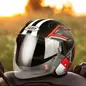 Oferta de Casco para Motocicleta Eléctrica, color Negro con Rojo por $599.99 en Waldos