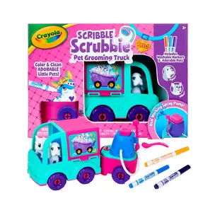 Oferta de Camión de Aseo de Mascotas Crayola Scribble Scrubbie Pets por $24999 en Waldos