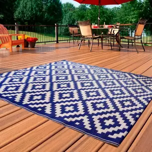 Oferta de Alfombra color Azul para Exterior por $49999 en Waldos