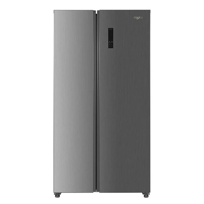 Oferta de Refrigerador Whirlpool 18 pies cúbicos Side by Side Xpert Inverter Gris por $22999 en Whirlpool