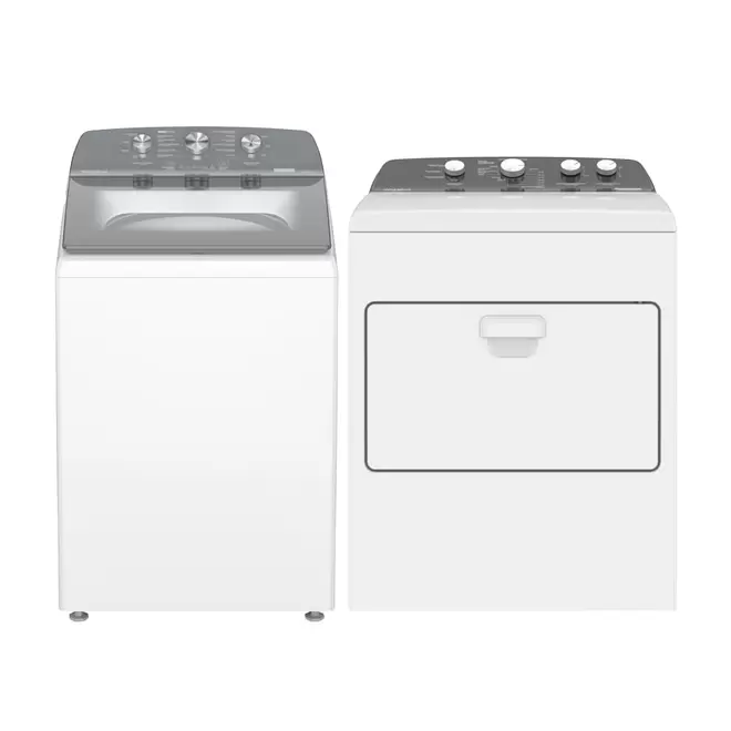 Oferta de Lavadora carga superior 22Kgs Xpert System y Secadora Carga Superior Eléctrica 23kgs Xpert Dry Sensor por $21499 en Whirlpool