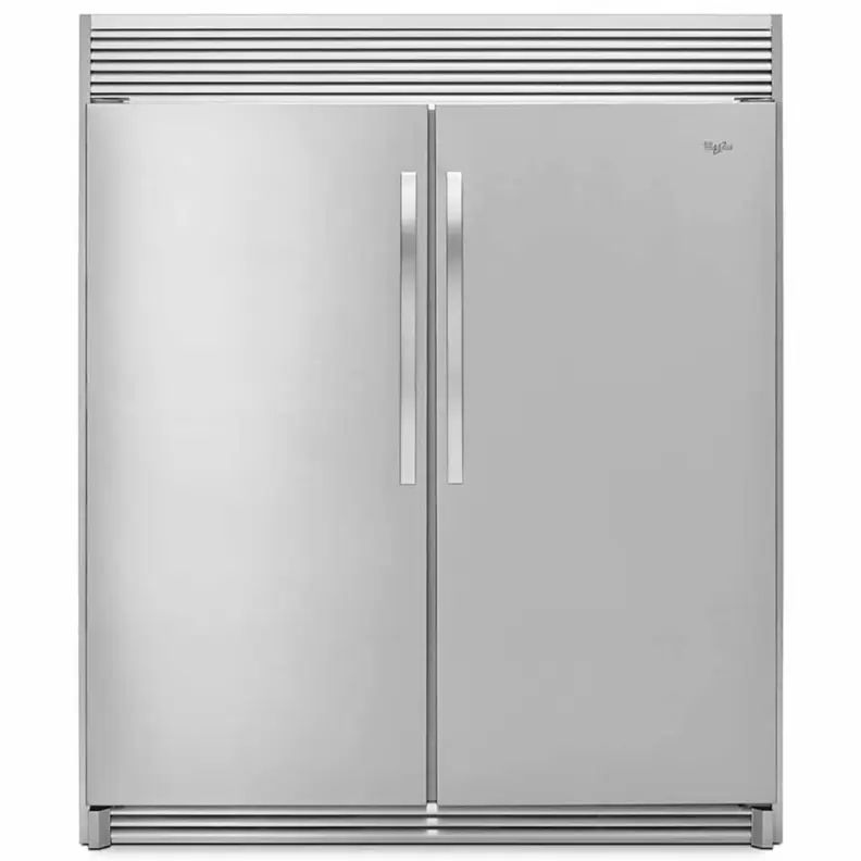 Oferta de Combo Refrigerador y Congelador SideKick con Trim metálico por $100499 en Whirlpool