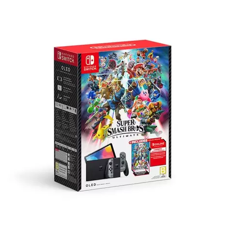 Oferta de Consola Switch Oled Model: Super Smash Bros 1 Pz por $6799 en HEB