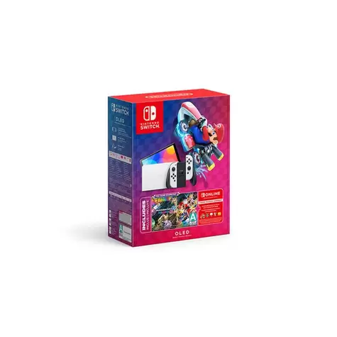 Oferta de Consola Nintendo Switch Oled Model Mario Kart 8 Deluxe Bundle por $7999 en HEB