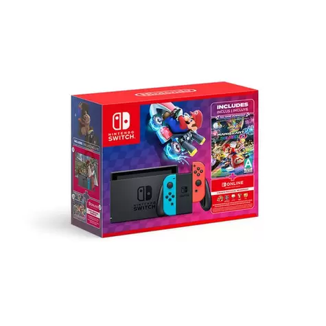 Oferta de Consola Nintendo Switch Mario Kart 8 Deluxe Bundle por $5999 en HEB