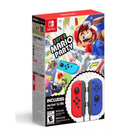 Oferta de Juego Super Mario Party+Red & Blue Joy-Con Bundle 1 Pz por $1099 en HEB