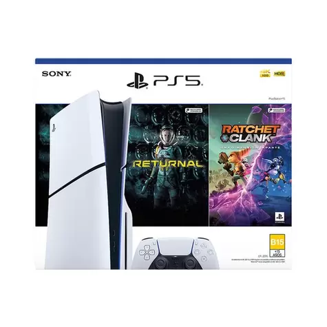 Oferta de Consola Ps5 Standard Slim + 2 Juegos por $9499 en HEB