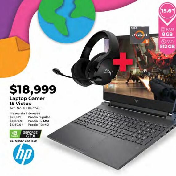 Oferta de Laptop HP por $18999 en Office Depot