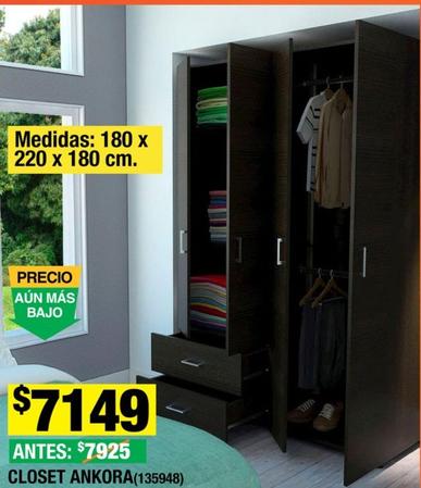 Oferta de Closet Ankora por $7149 en The Home Depot