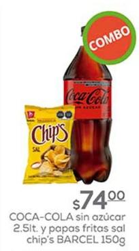 Oferta de Sin Azúcar Y Papas Fritas Sal Chip's BARCEL por $74 en Fresko
