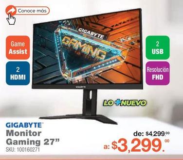 Oferta de Gigabyte - Monitor Gaming 27" por $3299 en RadioShack