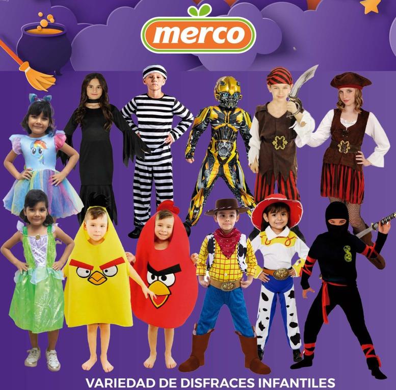 Oferta de Disfraces halloween en Merco