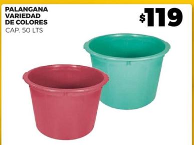Oferta de Palangana variedad de colores  por $119 en Merco
