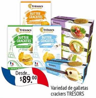 Oferta de Tresors - Galletas Crackers por $89 en Fresko