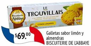 Oferta de Biscuiterie De L'Abbaye - Galletas Sabor Limon Y Almendras por $69 en Fresko